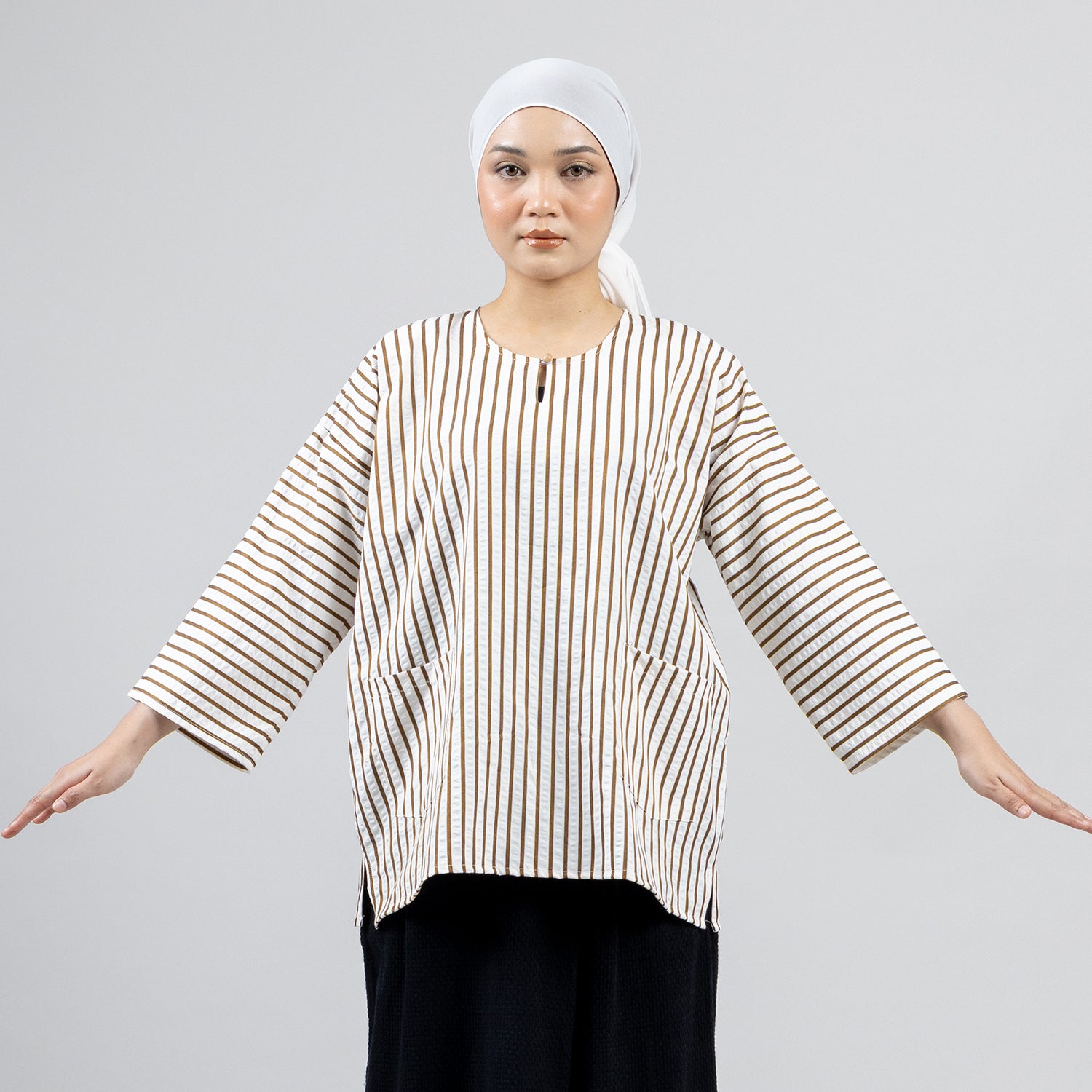 Garis Top (New Edition) - Brown