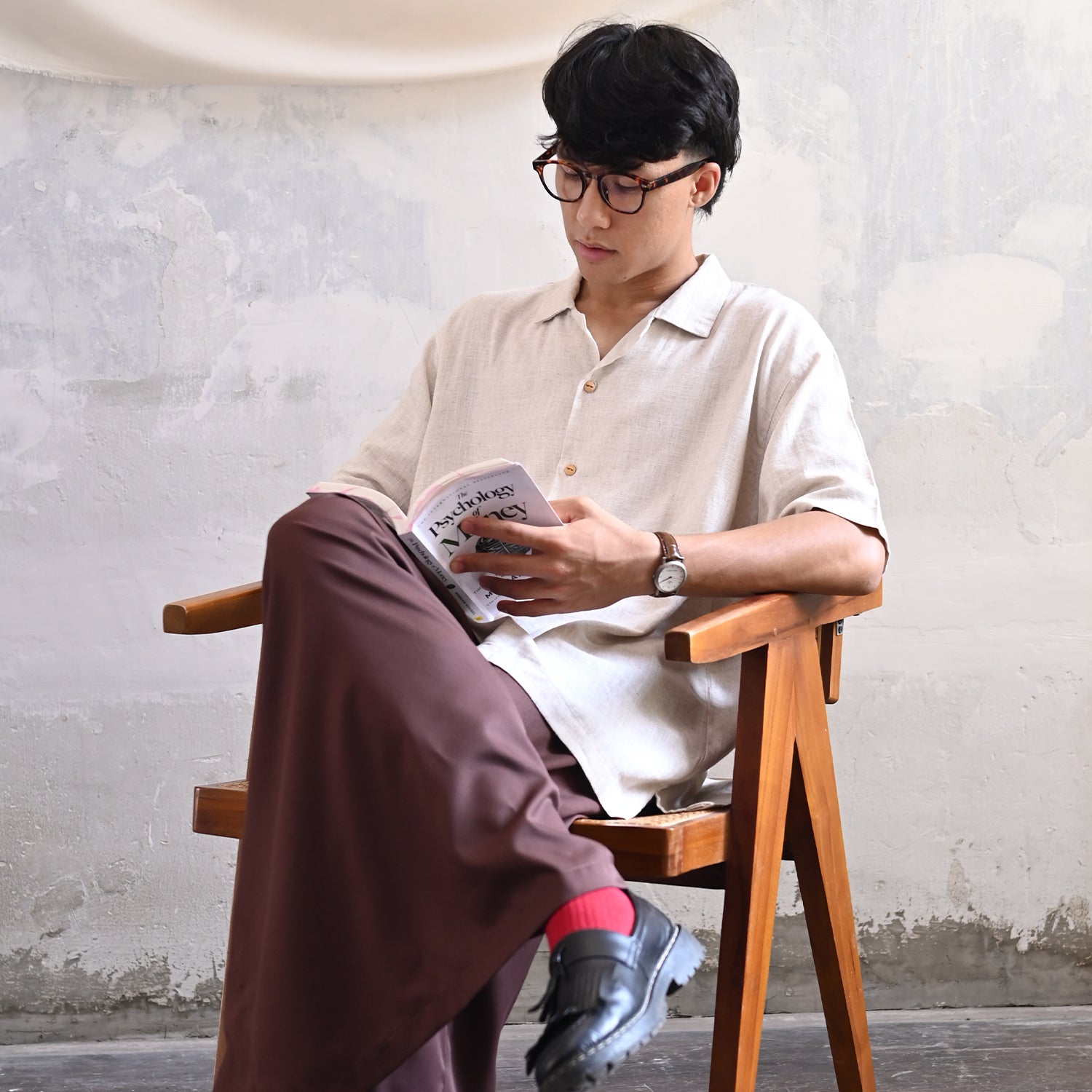 Hara Men Top - Beige