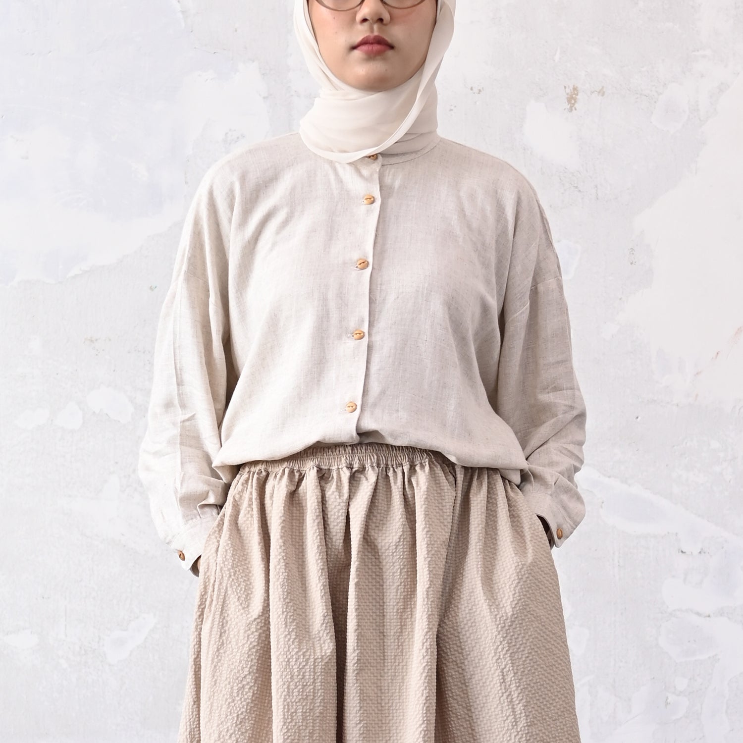 Hara Women Top - Beige