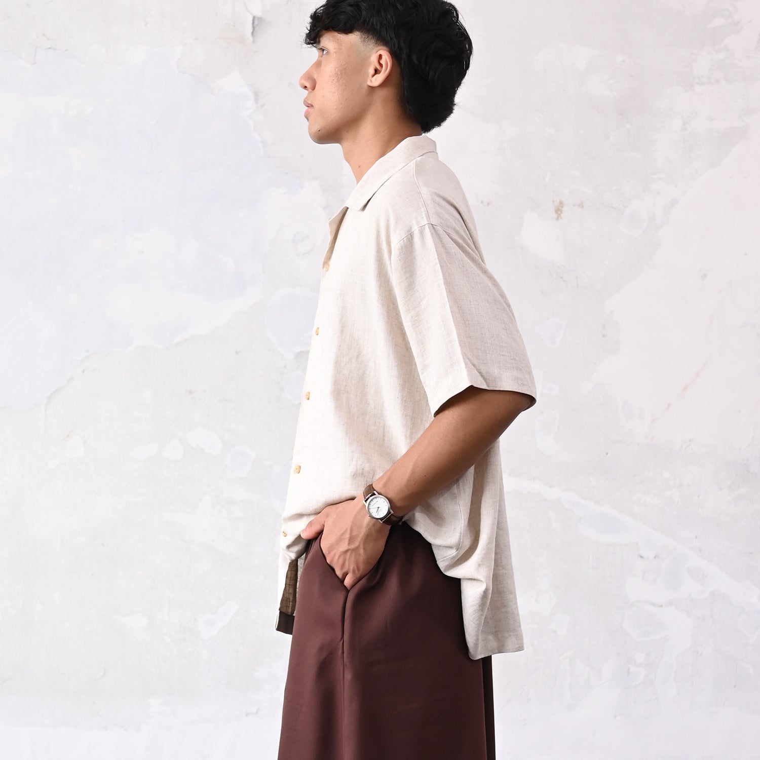 Hara Men Top - Beige