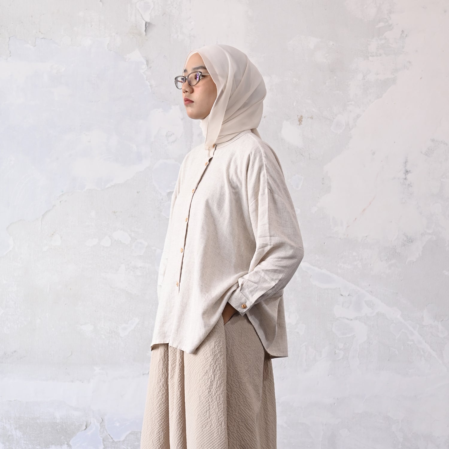Hara Women Top - Beige