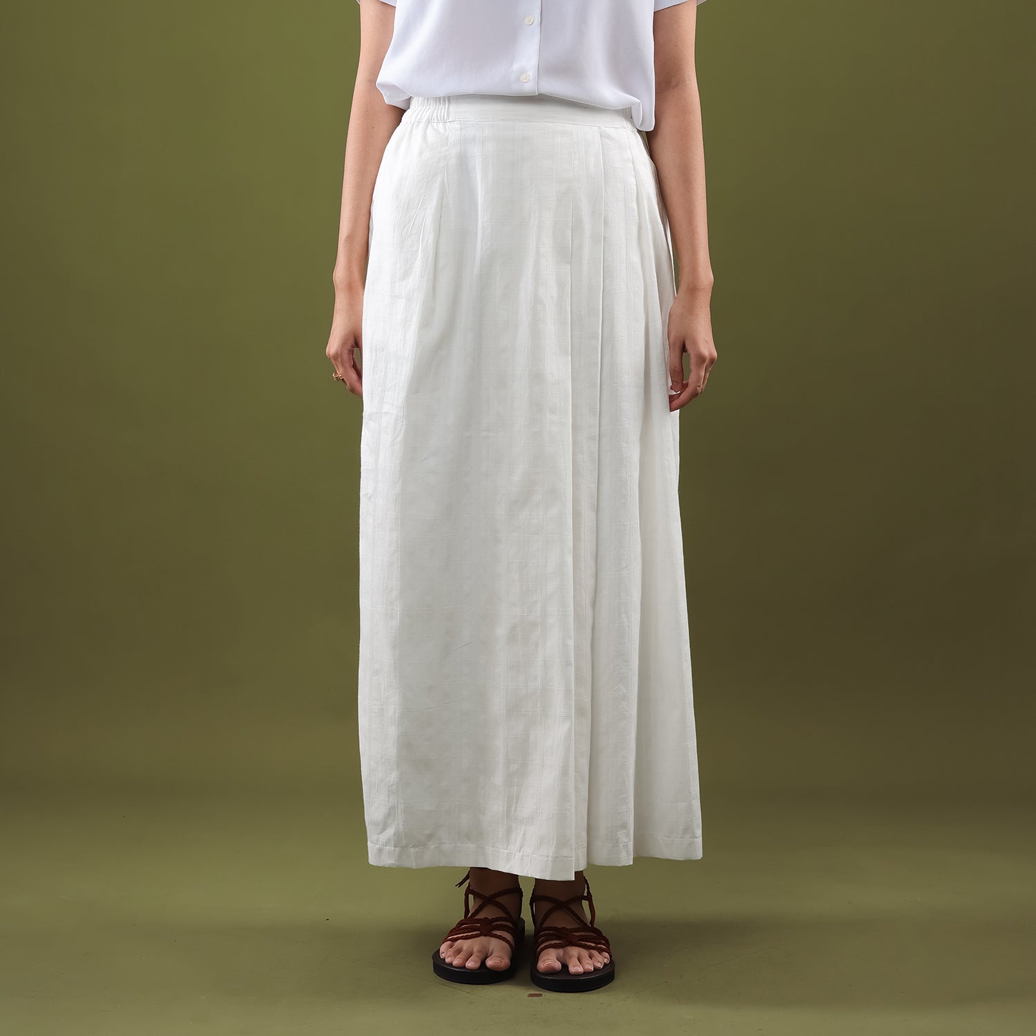 Kalsom - Putih (Skirt)