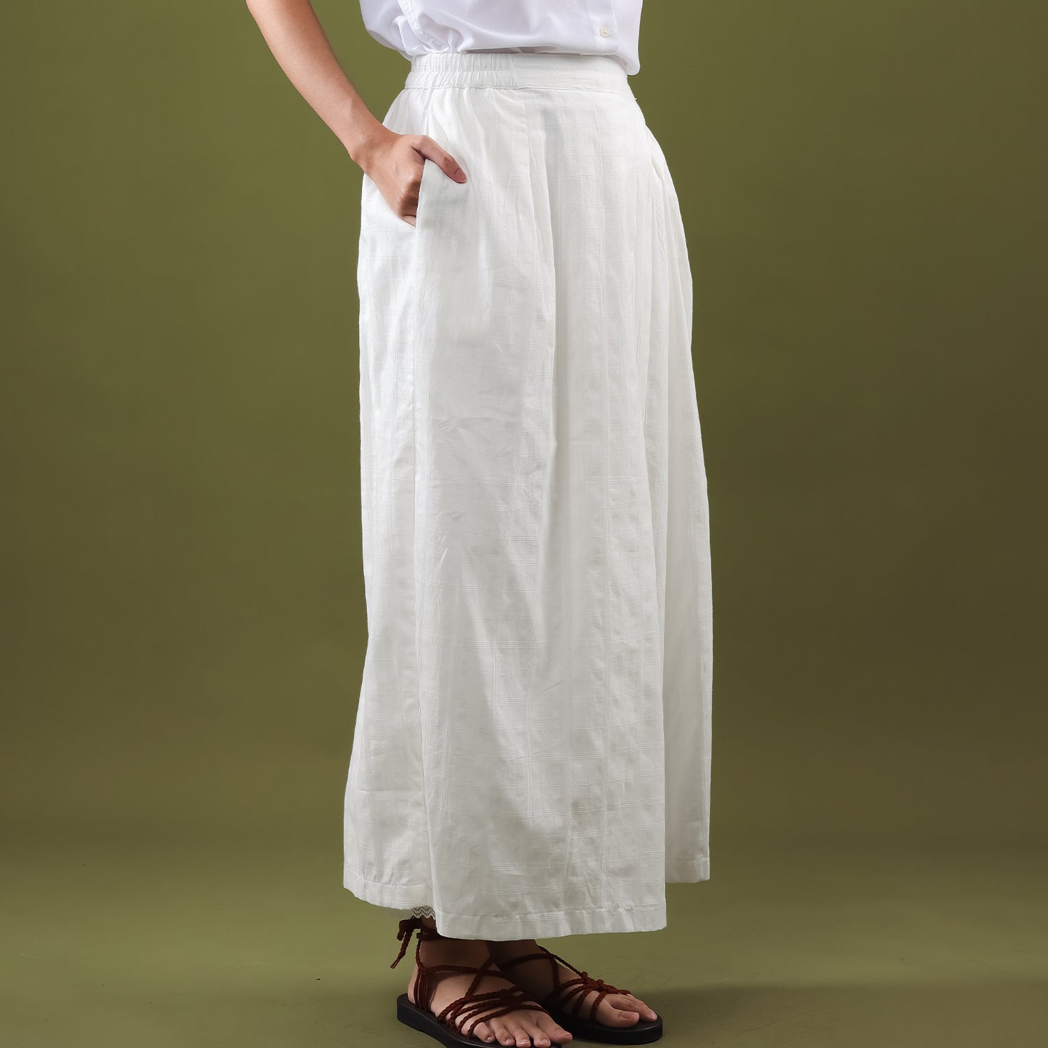 Kalsom - Putih (Skirt)