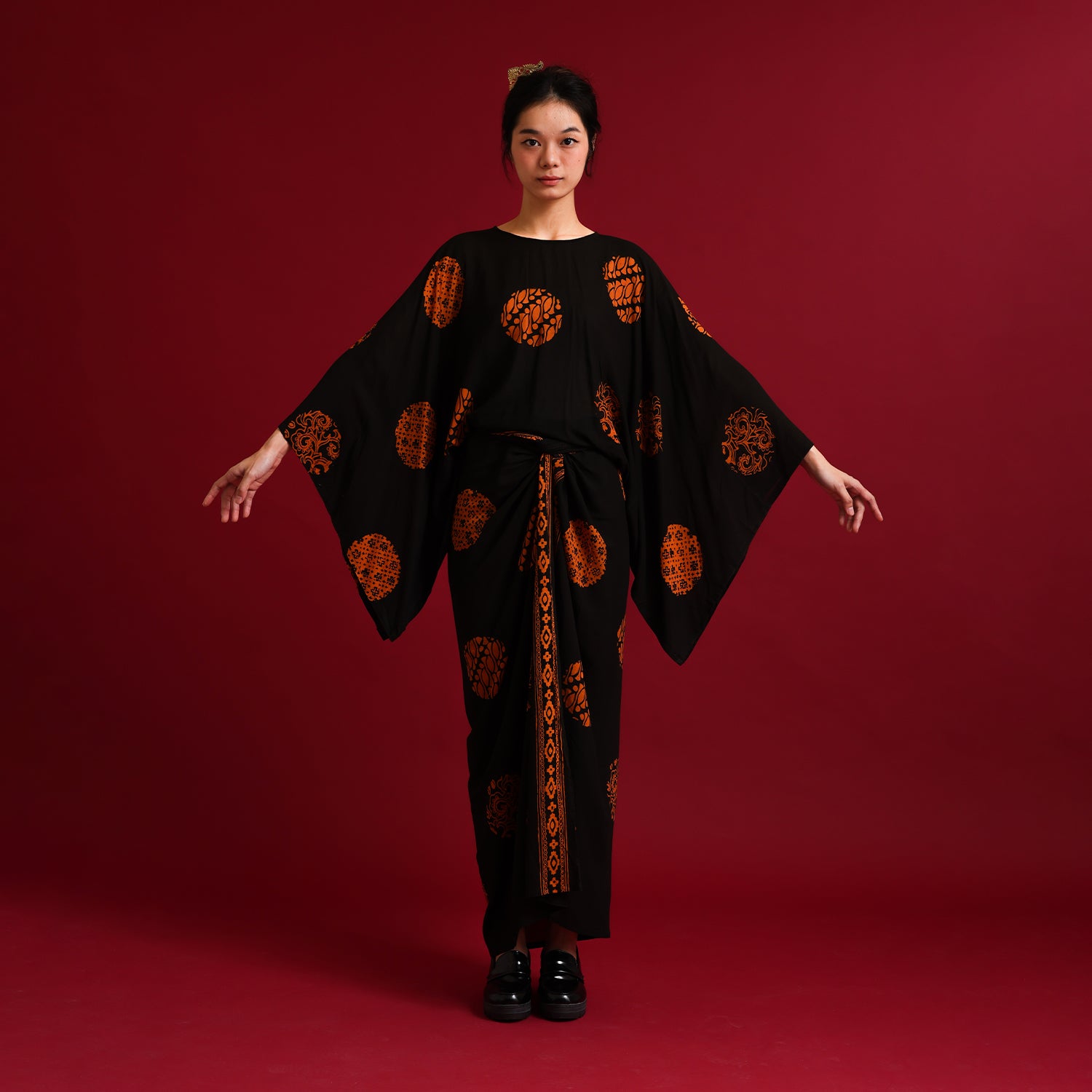 Macusa Brown Kurung Batik