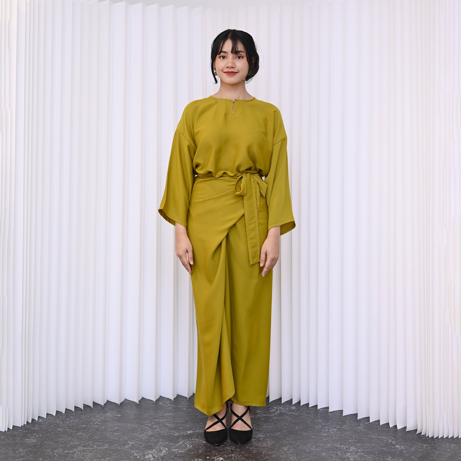 Menora Kurung - Golden Lime