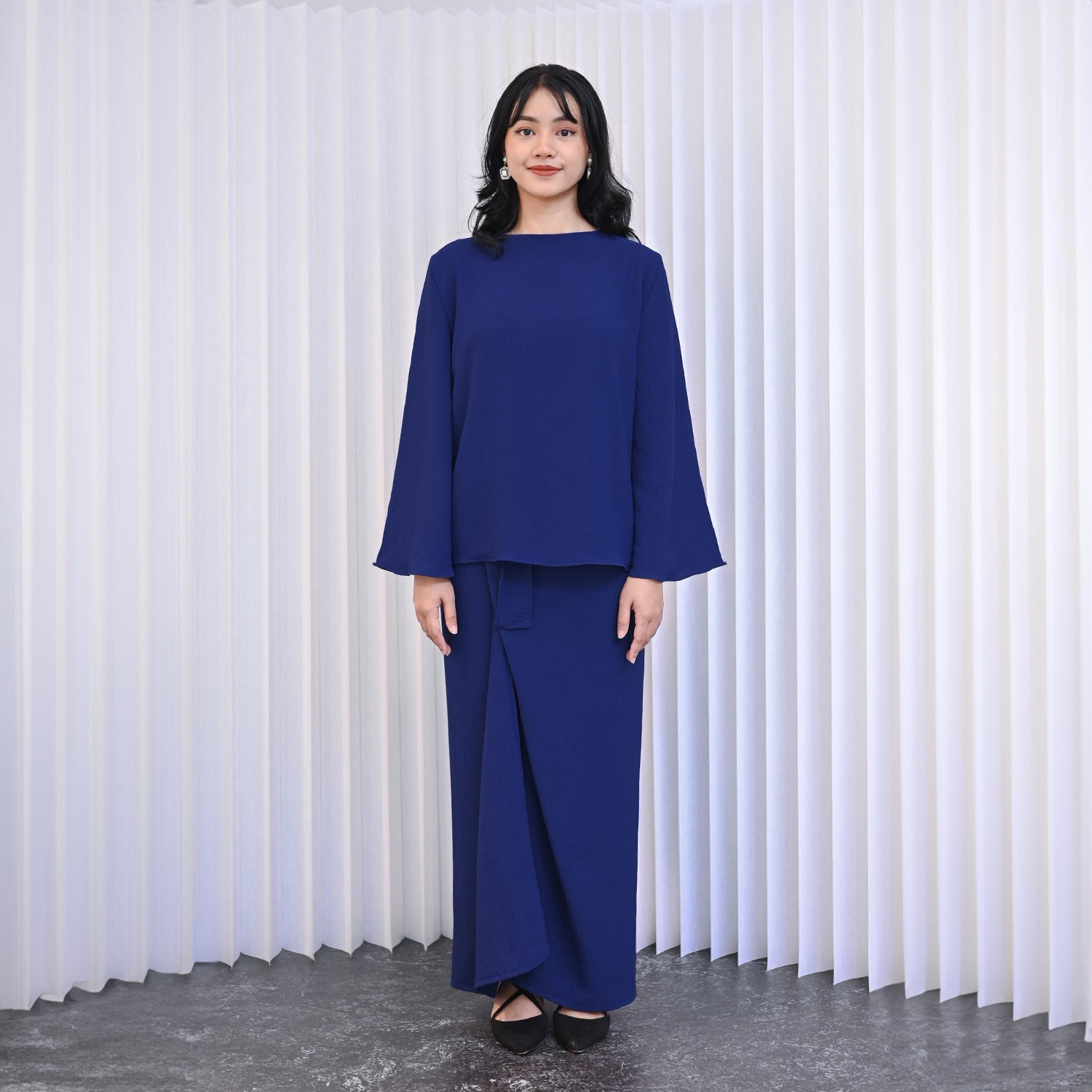 Meric Kurung - Navy Blue