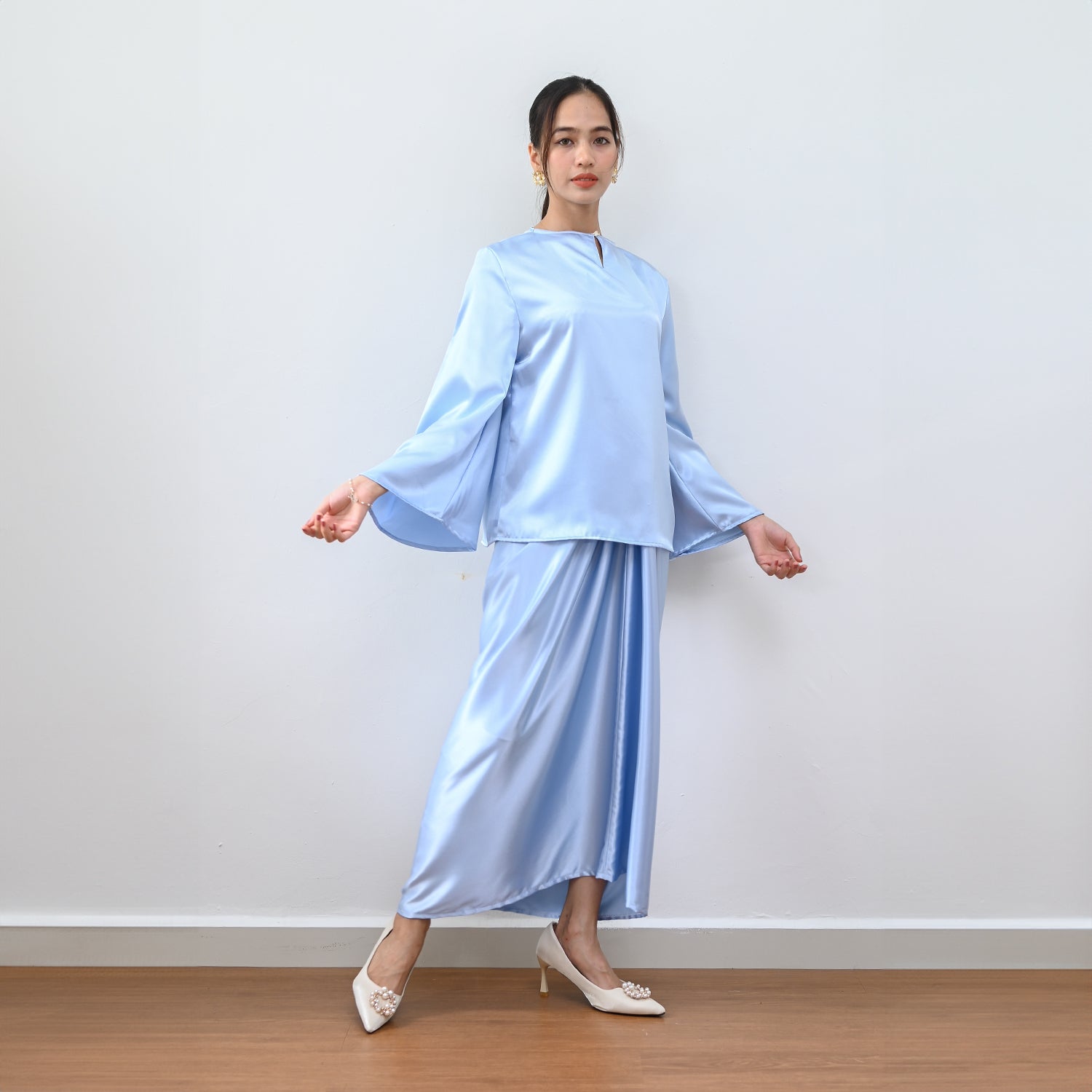 Mutia Kurung - Blue