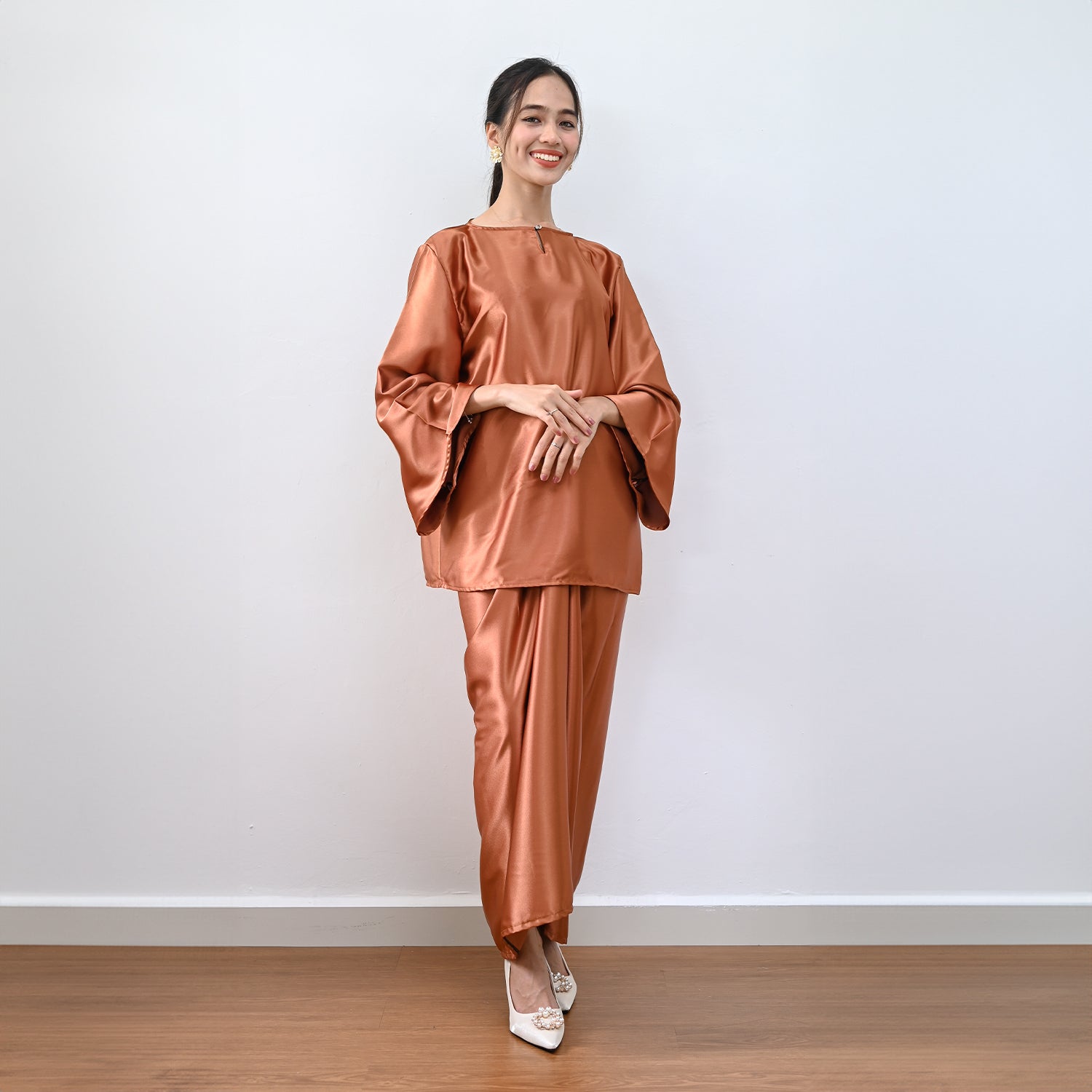 Mutia Kurung - Brown