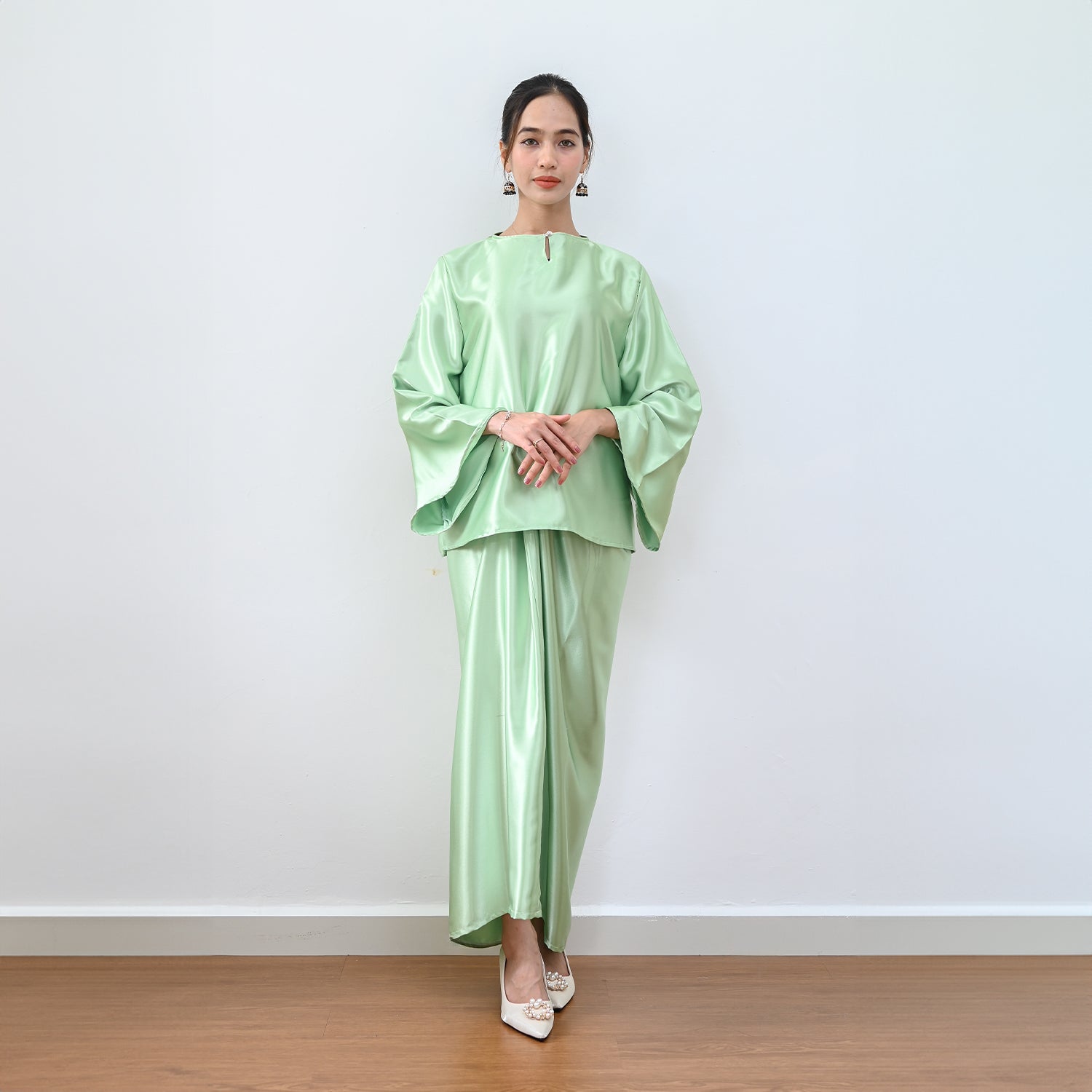 Mutia Kurung - Lime