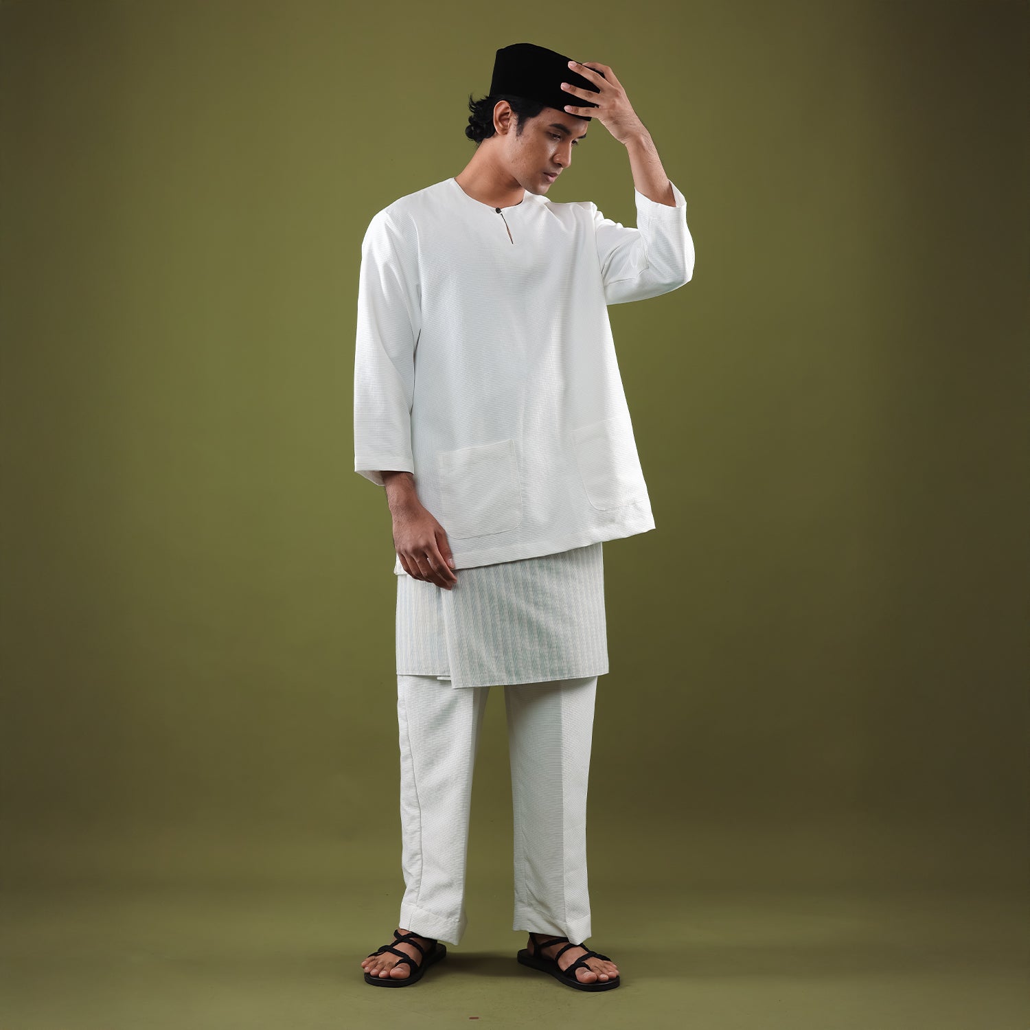 Nadi Samping - Putih Biru