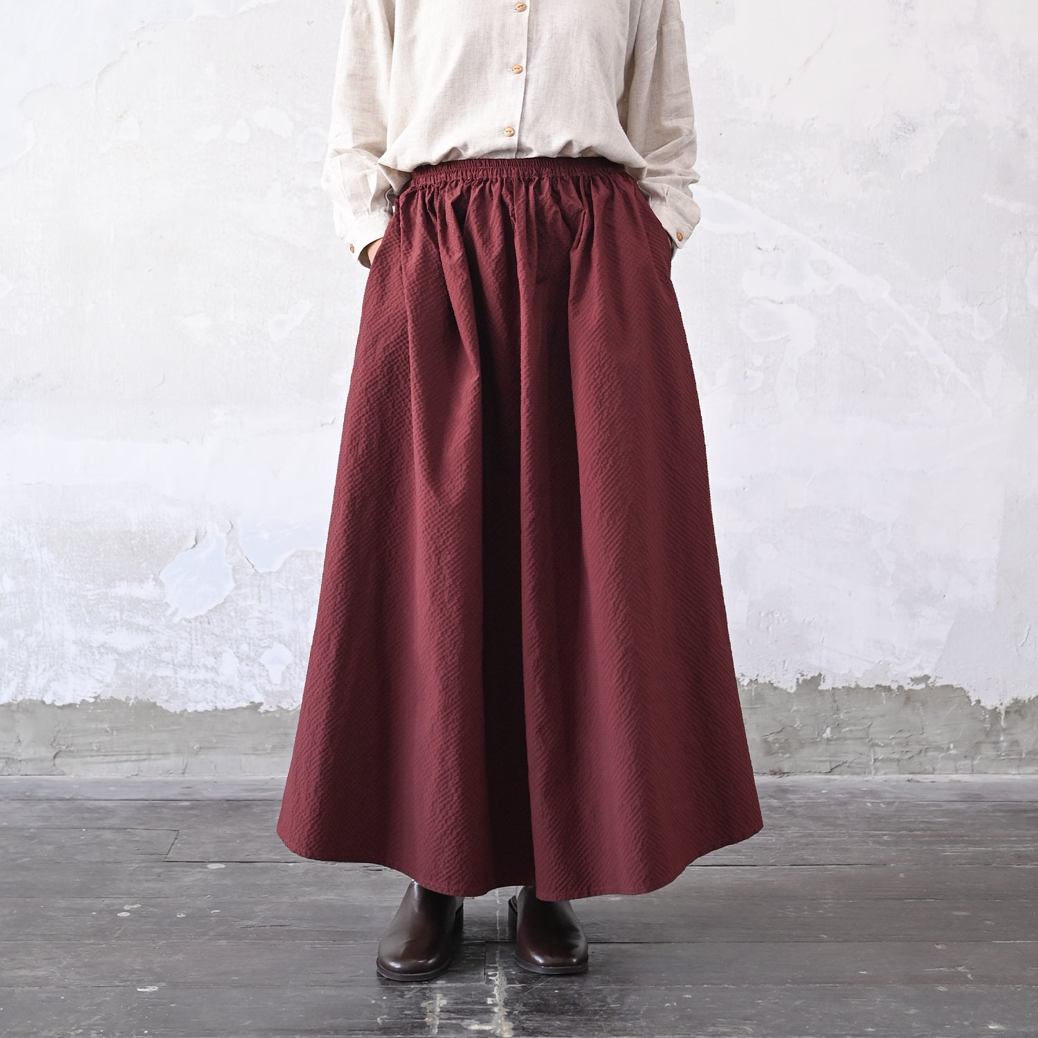 Sora Skirt - Maroon