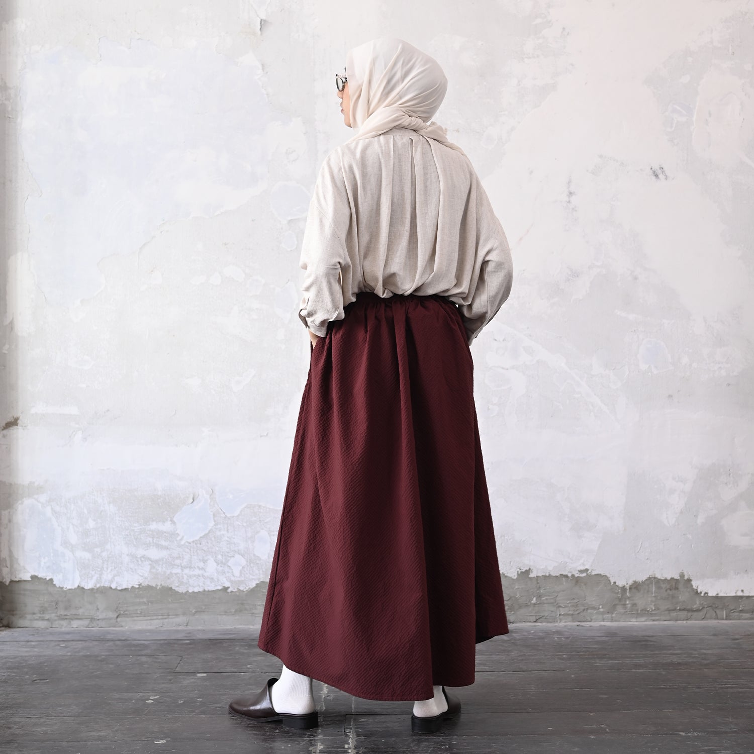 Sora Skirt - Maroon