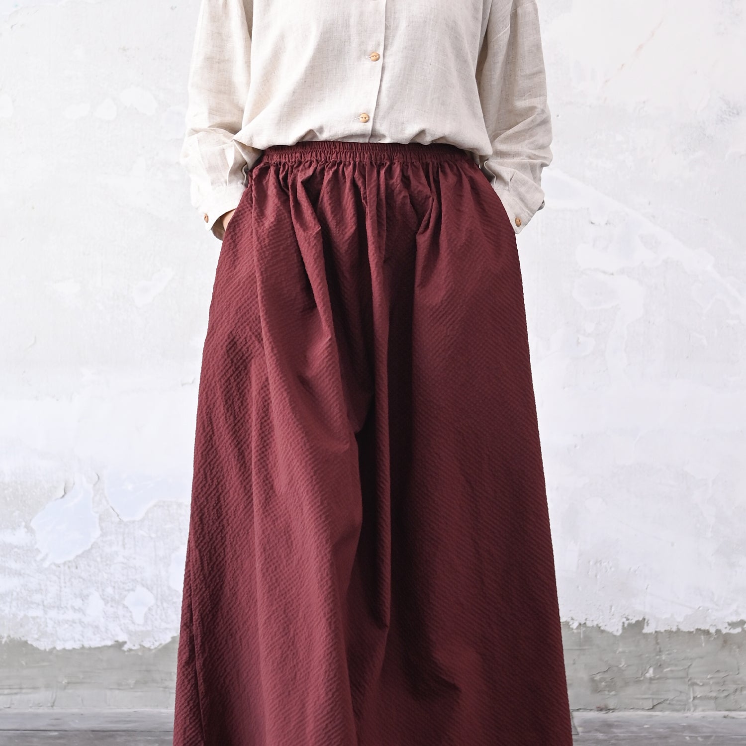 Sora Skirt - Maroon