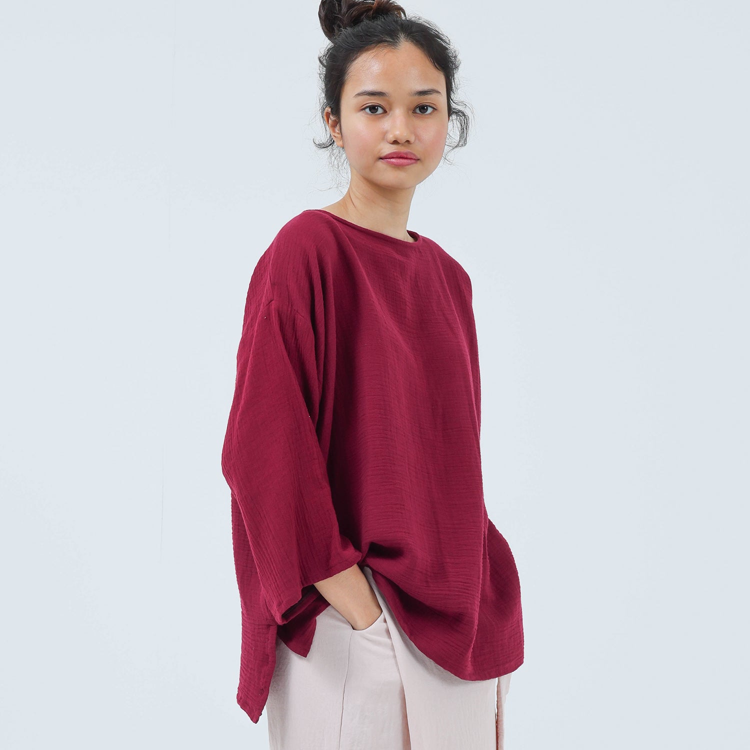 Tenang Top - Maroon