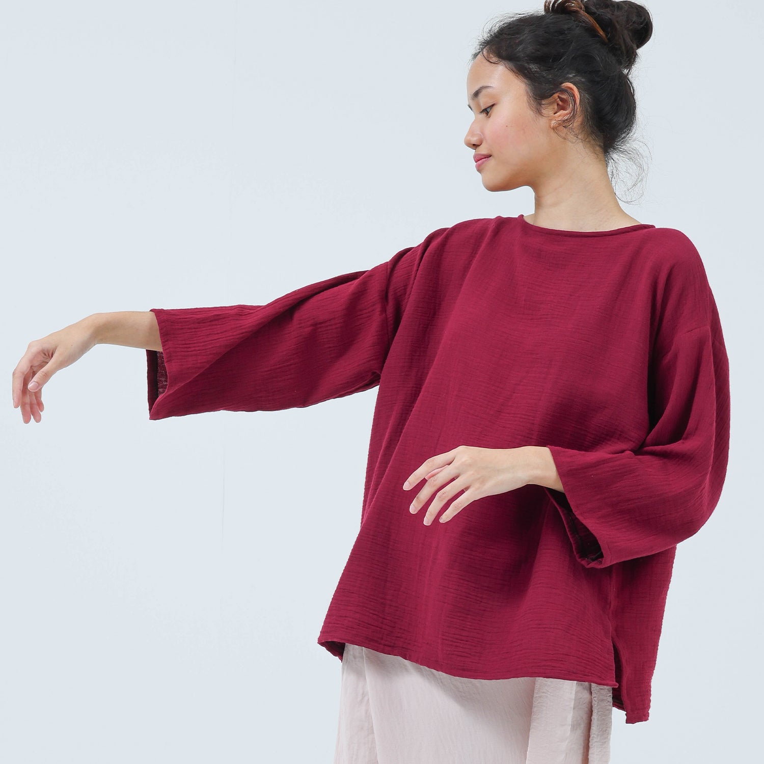 Tenang Top - Maroon