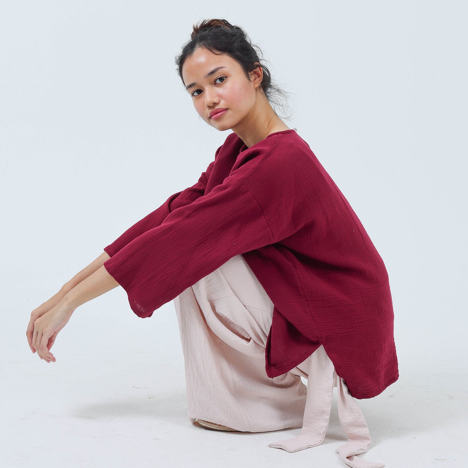 Tenang Top - Maroon