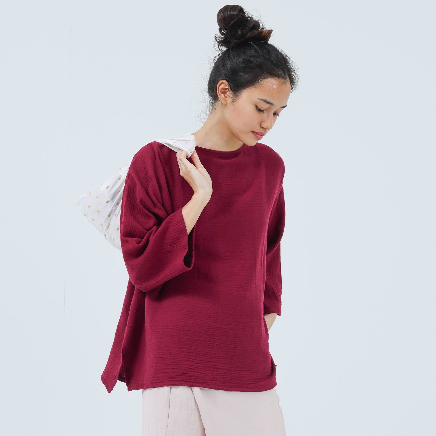 Tenang Top - Maroon