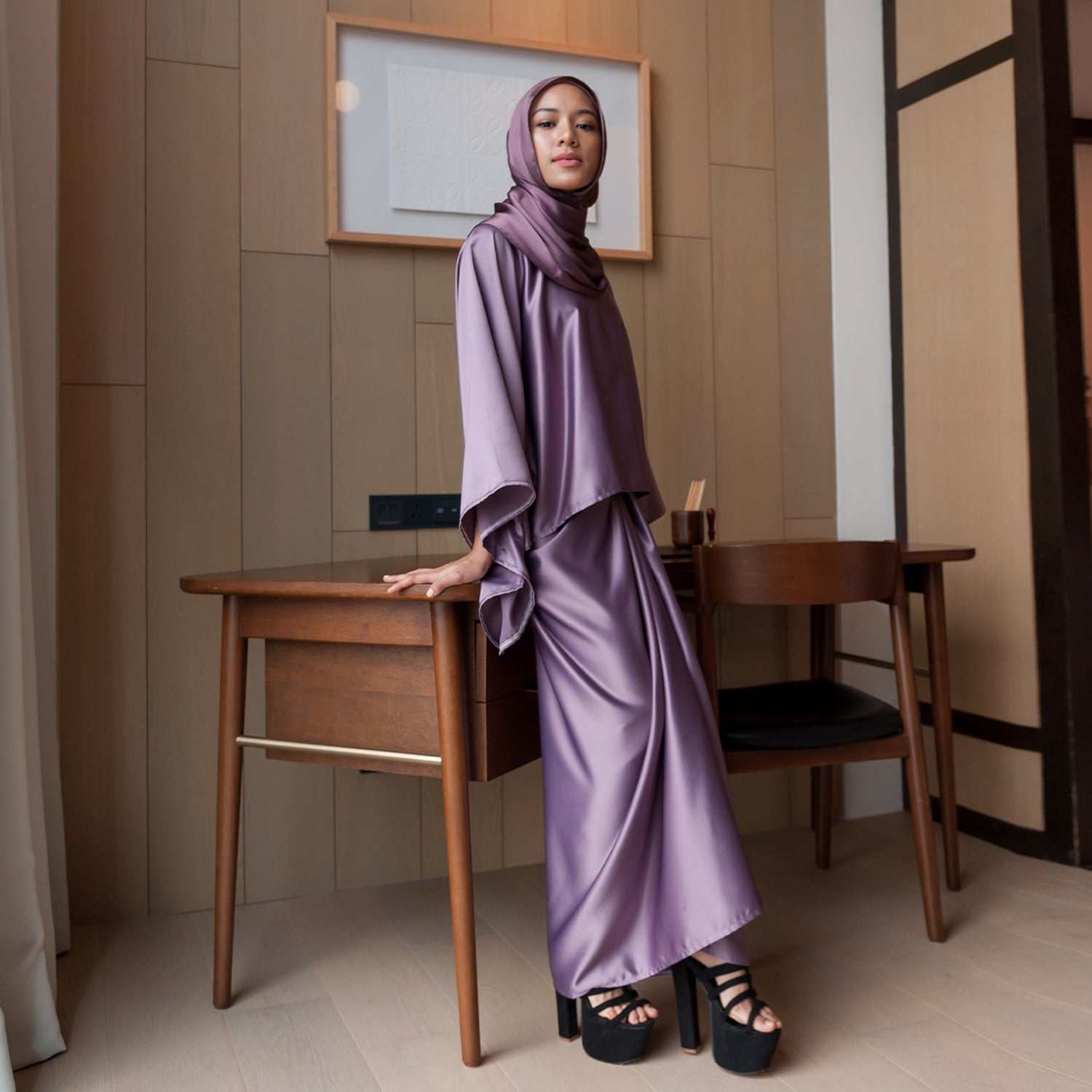 Moira Kurung - Lilac