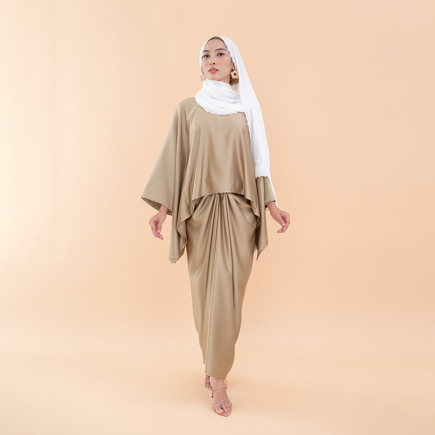 Moira Kurung - Old Gold